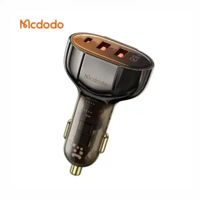شارژر فندکی سه پورت 100 وات مک دودو Mcdodo Digital Display PD Car Charger CC-2300