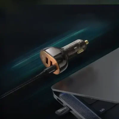 شارژر فندکی سه پورت 100 وات مک دودو Mcdodo Digital Display PD Car Charger CC-2300 6
