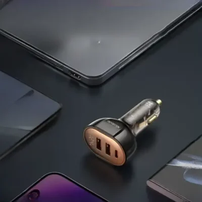 شارژر فندکی سه پورت 100 وات مک دودو Mcdodo Digital Display PD Car Charger CC-2300 7
