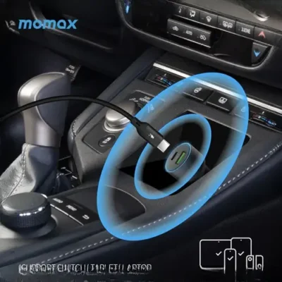 شارژر فندکی دو پورت 67 وات مومکس Momax MoVe Car Charger UC16E 5