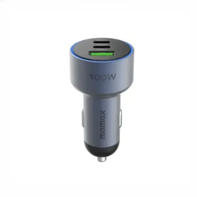 شارژر فندکی سه پورت 100 وات مومکس Momax MoVe Car Charger UC17E 3