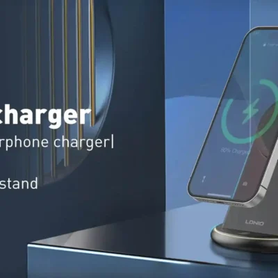 شارژ وایرلس رو میزی 3 کاره الدینو LDNIO Wireless Charging Station WL02 2
