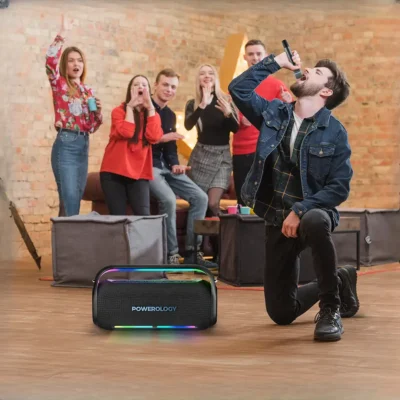 اسپیکر بلوتوثی پاورولوژی Powerology Deep Bass Party Speaker PWLAU012 13