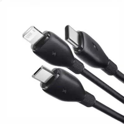 کابل سه سر 1.3 متر بیسوس Baseus 3.5A Ultra-Fast Charging Cable CB000161 7