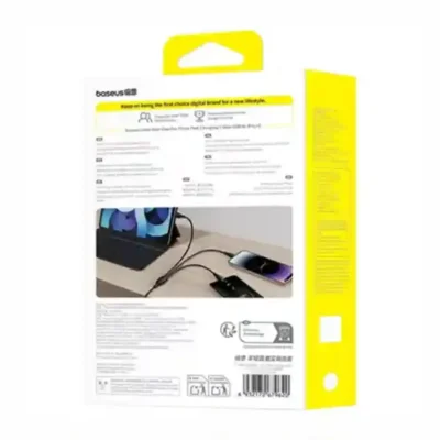 کابل سه سر 1.3 متر بیسوس Baseus 3.5A Ultra-Fast Charging Cable CB000161 9