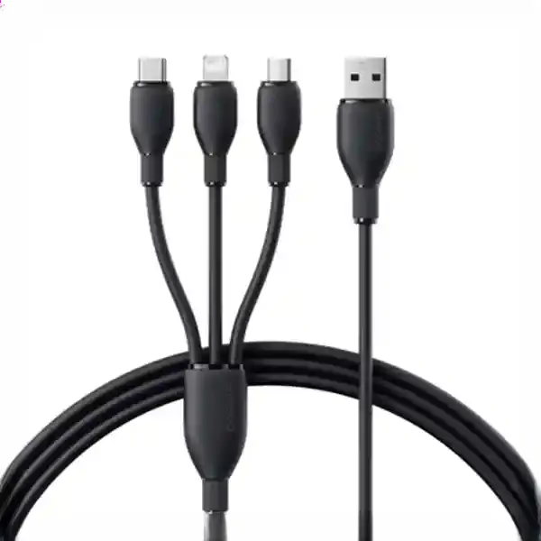 کابل سه سر 1.3 متر بیسوس Baseus 3.5A Ultra-Fast Charging Cable CB000161