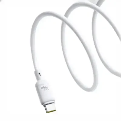 کابل دو سر تایپ سی 100 وات 1 متر بیسوس Baseus Silky Series Type-C to Type-C CB000114 4