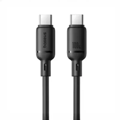 کابل دو سر تایپ سی 100 وات 1 متر بیسوس Baseus Silky Series Type-C to Type-C CB000114 9