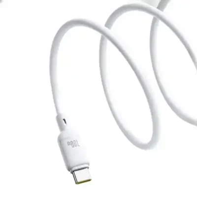 کابل تایپ سی 100 وات یک متر بیسوس Baseus Silky Series 1m 100W USB to USB-C CB000113 6