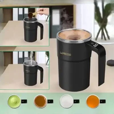 ماگ همزن مغناطیسی لپرسو LePresso Stirmagic Auto Stirring Mug LPCFFM0018 13