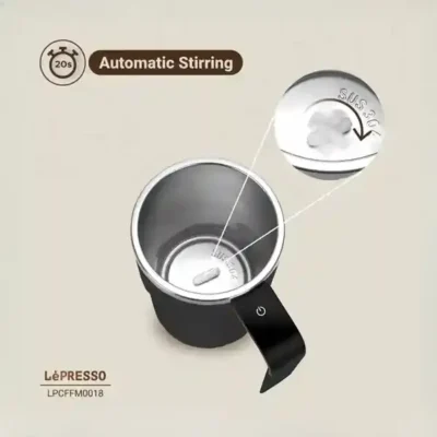 ماگ همزن مغناطیسی لپرسو LePresso Stirmagic Auto Stirring Mug LPCFFM0018 9