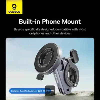 هولدر و چراغ قوه دوچرخه و موتور بیسوس Baseus PrimeTrip Light And Bike Holder BS-CG025 6