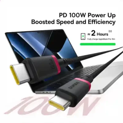 کابل دو سر تایپ سی 1 متر بیسوس Baseus Dura 100W Type-C To Type-C Cable CB000121 4