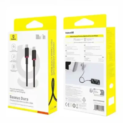 کابل دو سر تایپ سی 1 متر بیسوس Baseus Dura 100W Type-C To Type-C Cable CB000121 8