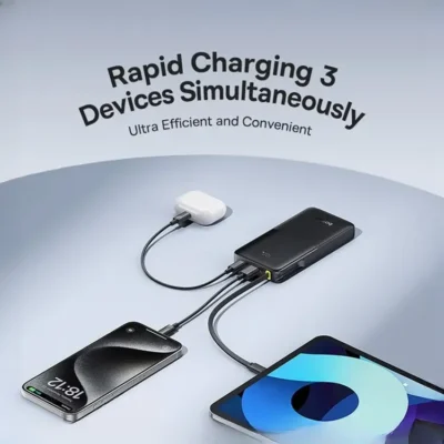 پاوربانک 20وات 20000 با کابل بیسوس Baseus Power Bank Bipow 2 With Cable PPBD2-2W20 11