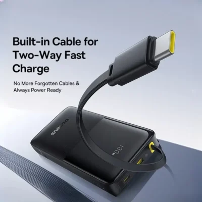 پاوربانک 20وات 20000 با کابل بیسوس Baseus Power Bank Bipow 2 With Cable PPBD2-2W20 8