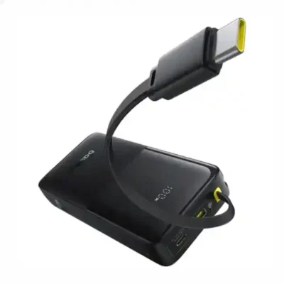پاوربانک 20وات 10000 با کابل بیسوس Baseus Power Bank Bipow 2 With Cable PPBD2-1W20 12