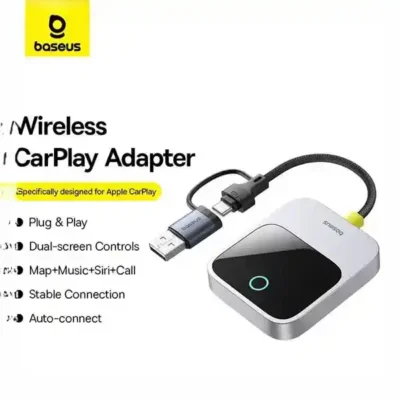 دانگل بیسیم کار پلی بیسوس Baseus PrimeTrip Wireless CarPlay Adapter BS-CG027 3