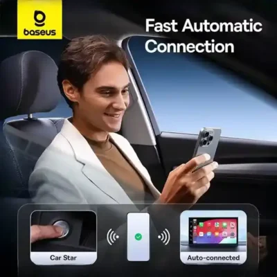 دانگل بیسیم کار پلی بیسوس Baseus PrimeTrip Wireless CarPlay Adapter BS-CG027 8