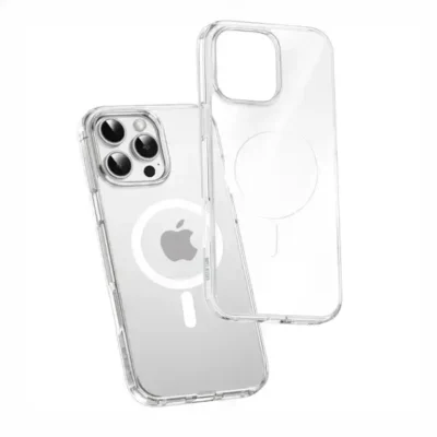 قاب محافظ مگ سیف دار گرین لاین Green Lion Magsafe Crystal Clear Iphone 16 GNMCRYC16CL 3