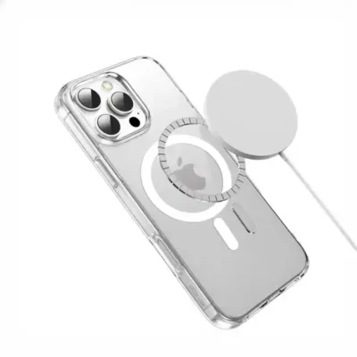 قاب محافظ مگ سیف دار گرین لاین Green Lion Magsafe Crystal Clear Iphone 16 GNMCRYC16CL 6