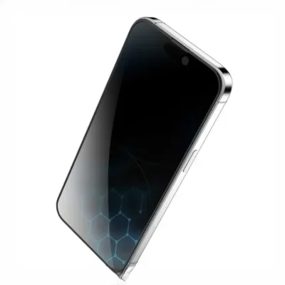 گلس حریم شخصی گرین لاین آیفون Green Lion Silicone Plus 3D Privacy Iphone 14 Pro Max 3