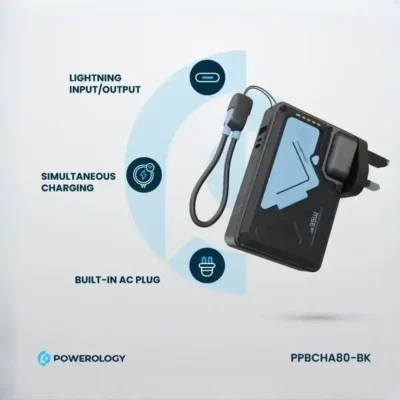 شارژر دیواری و پاوربانک وایرلس 10000 پاورولوژی Powerology 10000mAh Wall Charger MagSafe Power Bank PPBCHA80 3