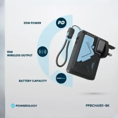 شارژر دیواری و پاوربانک وایرلس 10000 پاورولوژی Powerology 10000mAh Wall Charger MagSafe Power Bank PPBCHA80 4