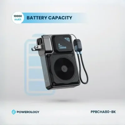 شارژر دیواری و پاوربانک وایرلس 10000 پاورولوژی Powerology 10000mAh Wall Charger MagSafe Power Bank PPBCHA80 9