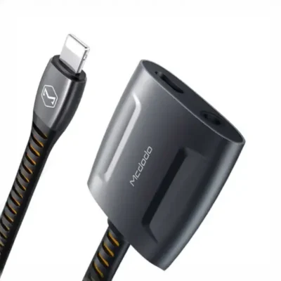 مبدل لایتنینگ به لایتنینگ و جک 3.5mm مک‌دودو Mcdodo Dual Port Lightning To Lightning+jack 3.5mm CA-6340 2