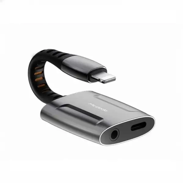 مبدل لایتنینگ به لایتنینگ و جک 3.5mm مک‌دودو Mcdodo Dual Port Lightning To Lightning+jack 3.5mm CA-6340