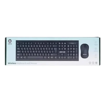 ست موس و کیبورد بیسیم گرین لاین Green Lion Wireless Keyboard And Mouse GNWS24GKEYMBK 2