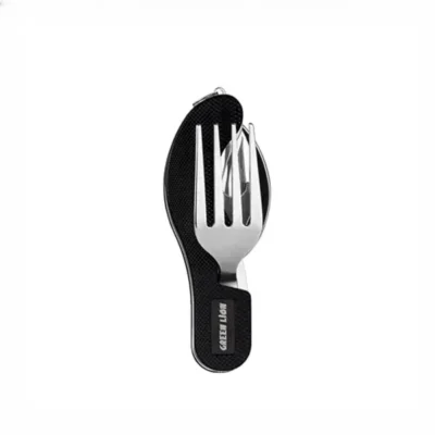 ست قاشق و چنگال مسافرتی گرین لاین Green Lion 4 in 1 Cutlery Set GN4IN1CSETBK 2