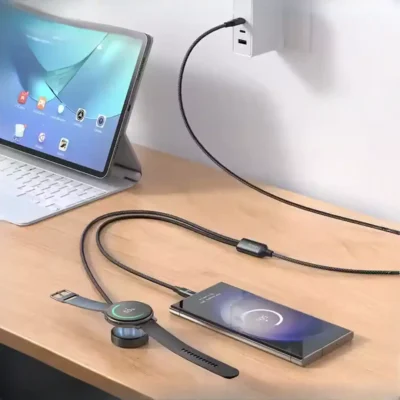 کابل دو سر تایپ سی و شارژر گلکسی واچ 60 وات مک دودو Mcdodo Cable Wireless Charger CA-421 2