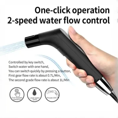 خودشور همراه با شلنگ مسافرتی گرین لاین Green Lion Portable Travel Bidet GNPORTRBDTBK 8