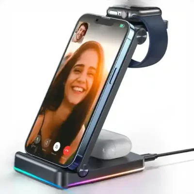 شارژر وایرلس چندکاره با آداپتور 18 وات جویروم JOYROOM JR-WQN01 2