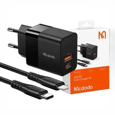 آداپتور 20 وات دو پورت با کابل تایپ سی به لایتنینگ مک دودو Mcdodo CH-1952 2