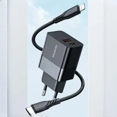 آداپتور 20 وات دو پورت با کابل تایپ سی به لایتنینگ مک دودو Mcdodo CH-1952 3