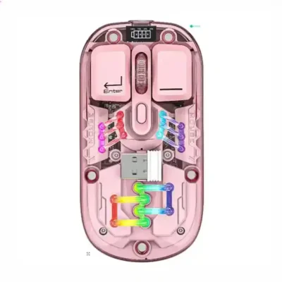 موس نورانی با بدنه شفاف کوتسی COTECi OF-026 Magic Crystal IV Mouse 2