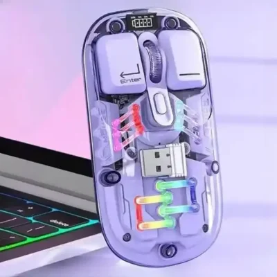 موس نورانی با بدنه شفاف کوتسی COTECi OF-026 Magic Crystal IV Mouse 9