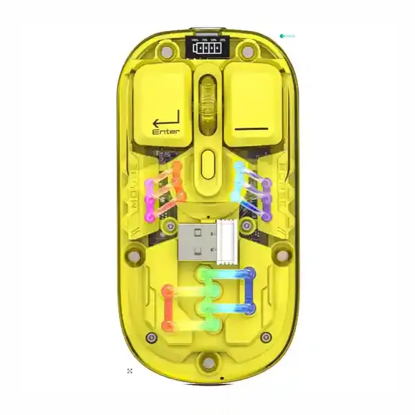 موس نورانی با بدنه شفاف کوتسی COTECi OF-026 Magic Crystal IV Mouse