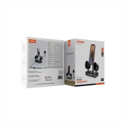 اسپیکر و شارژر وایرلس مگسیف پرودو Porodo Speaker Charging Dock FWCH050 2