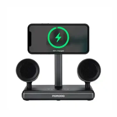 اسپیکر و شارژر وایرلس مگسیف پرودو Porodo Speaker Charging Dock FWCH050 3