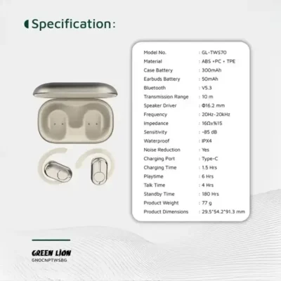 هندزفری القایی بلوتوثی گرین لاین Green Lion Ocean Plus Headphones GNOCNPTWSBG 7