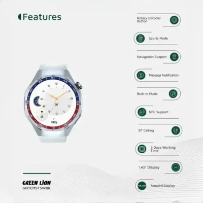 ساعت هوشمند گرین لاین Green Lion Tech Msater Smart Watch GNTEMSTSWSL 2
