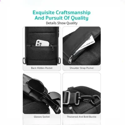 کیف کراس بادی ضدآب کوتسی Coteci Crossbody Bag OT-037 9