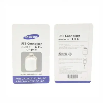 او تی جی میکرو اورجینال پکدار سامسونگ SAMSUNG USB To MICRO-USB OTG 2
