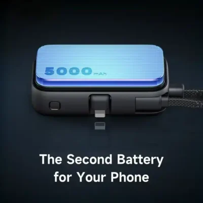 پاوربانک 22.5 وات 5000 با رابط لایتنینگ و کابل متصل Mcdodo Power Bank MC-780 2