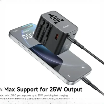 آداپتور شارژ مسافرتی 25 وات مکدودو یا کابل MCDODO CP-3260 Universal Travel Charging Adapter 4
