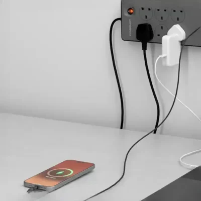چند راهی برق 6 پورت پاورولوژی Powerology 6AC 2990W Power Strip PWCUQC046BK 4